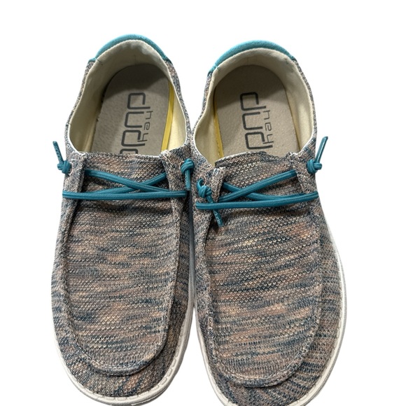 Hey Dude Shoes - Hey Dude Women’s Wendy Sox Pink Aqua Shoes